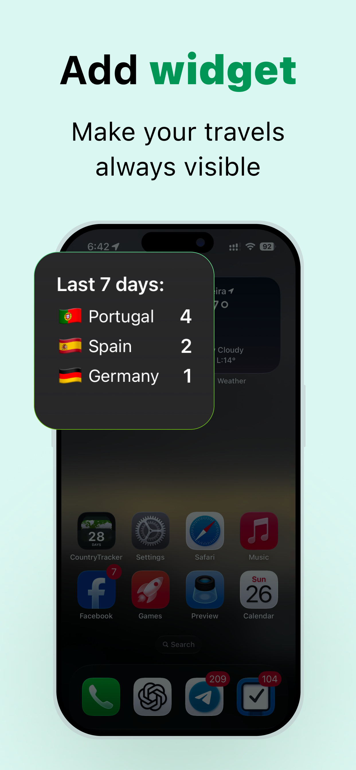 TripTrack - Country Days Tracker screenshot 2