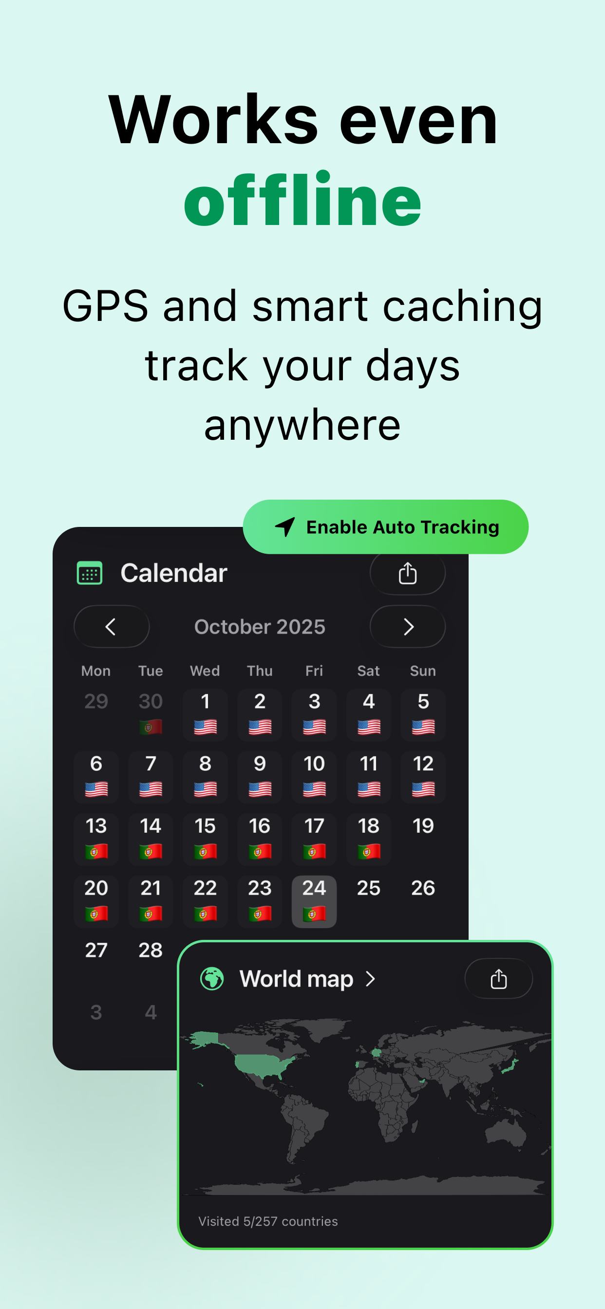 TripTrack - Country Days Tracker screenshot 3